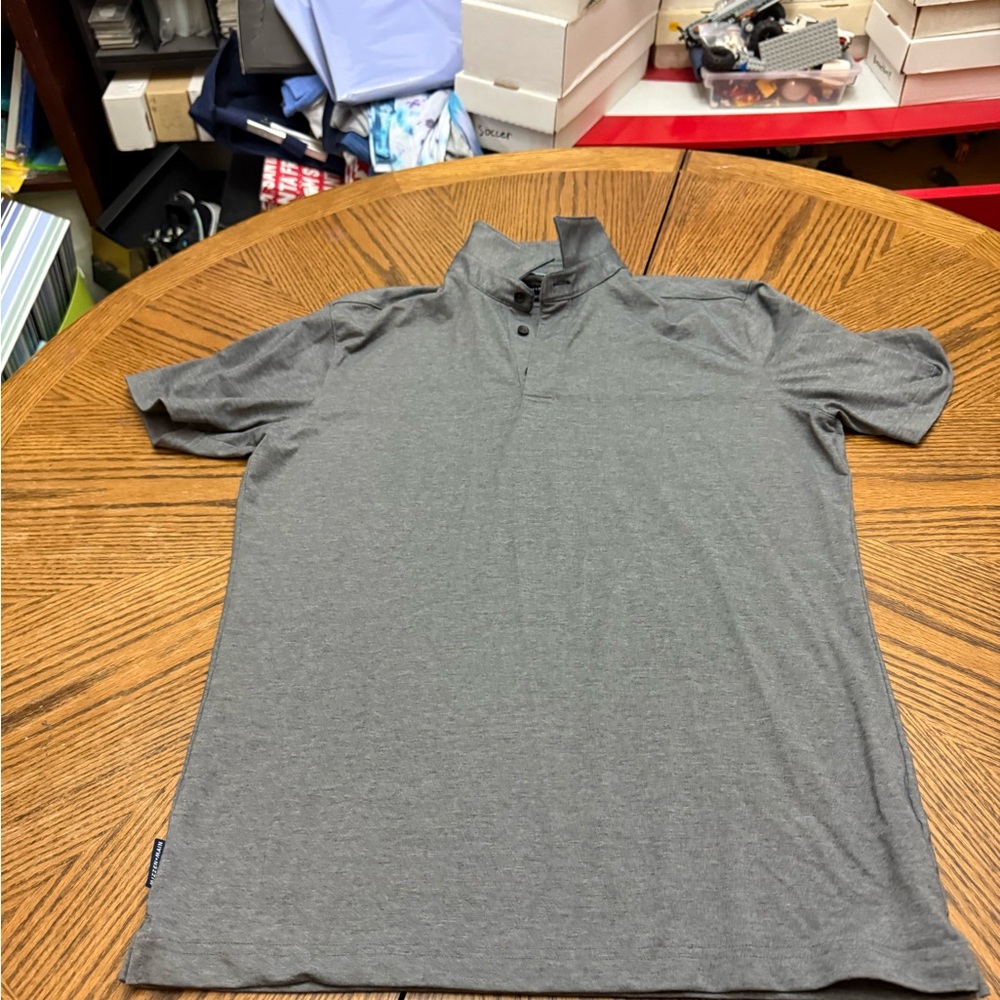 Mizzen+Main Charcoal Polo Shirt
